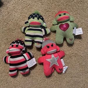 Justice sock monkeys